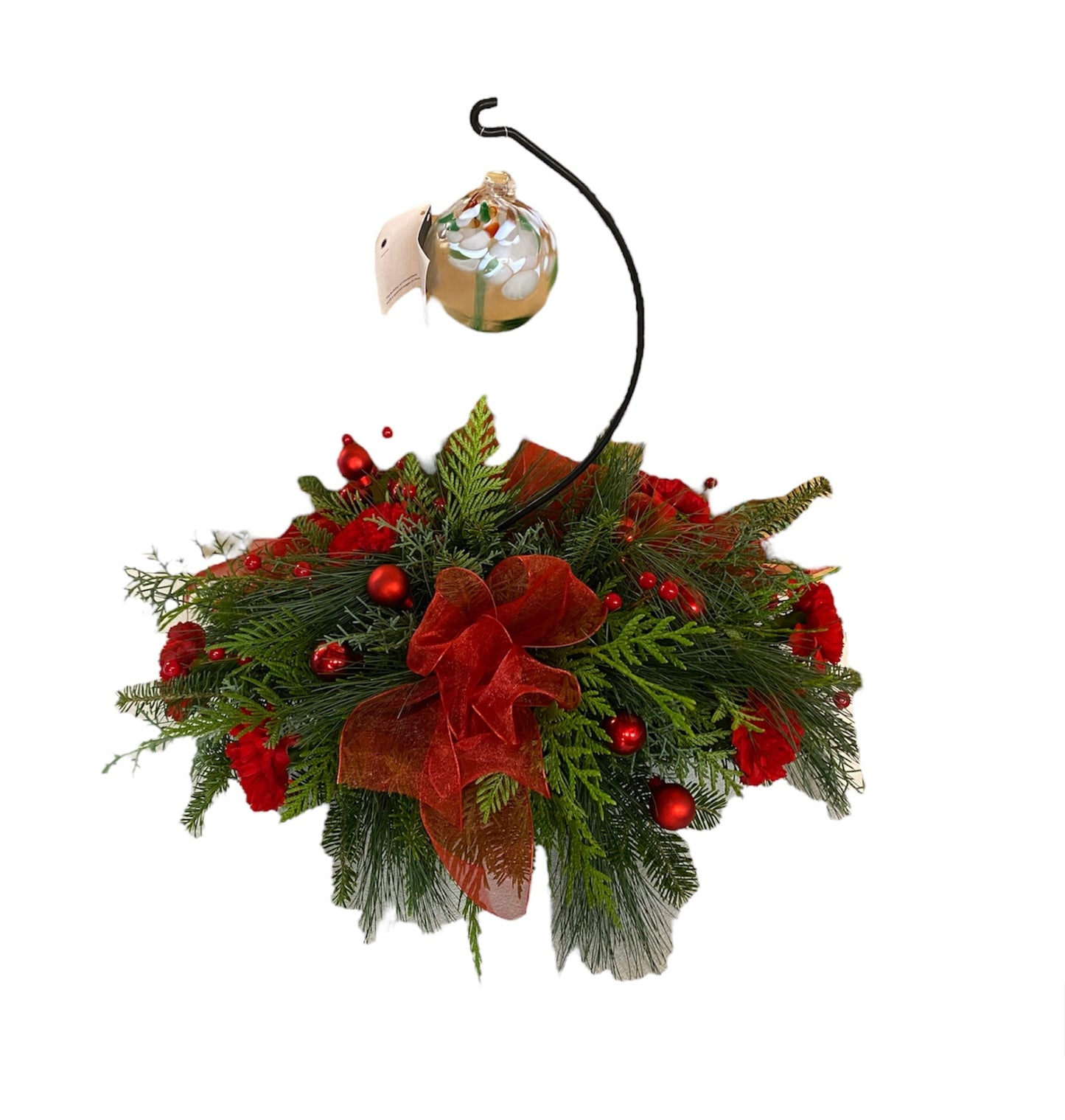 Glass Ball Christmas Centerpiece