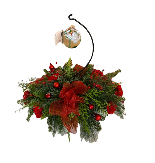 Glass Ball Christmas Centerpiece