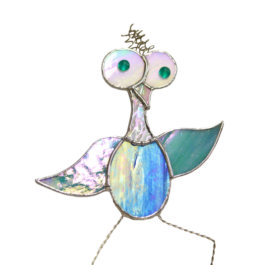 Stained Glass Cartoon Bird Suncatcher