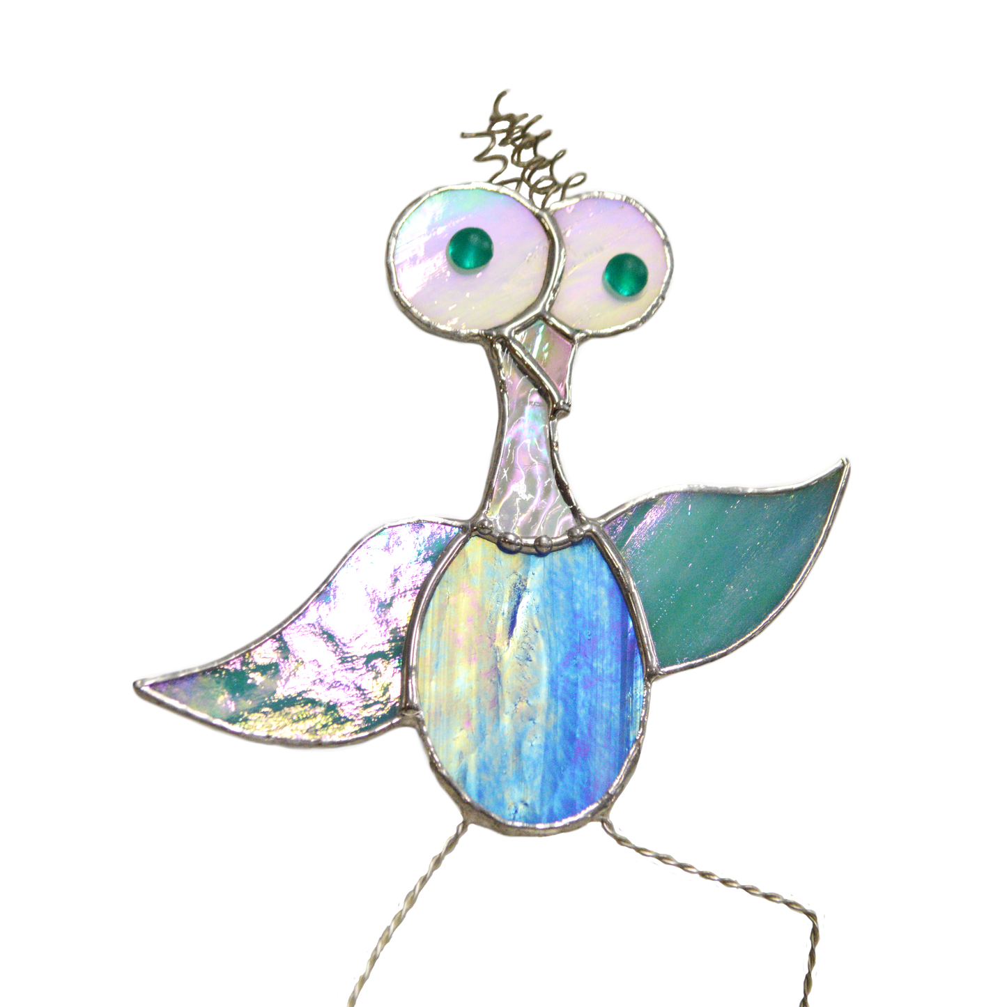 Stained Glass Cartoon Bird Suncatcher