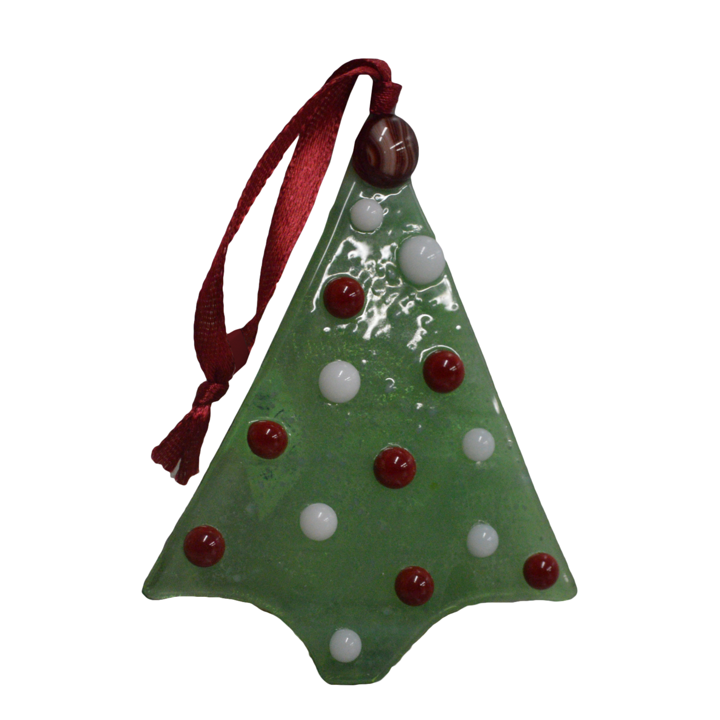 This holiday tree shaped stained glass ornament is the perfect decoration for this holiday season. Hang it in your window or on your Christmas tree to really liven up your space! It would also make a great gift or stocking stuffer or a great addition to any floral arrangement! All stained glass is handmade by Deb's Broken glass in Bathurst NB.