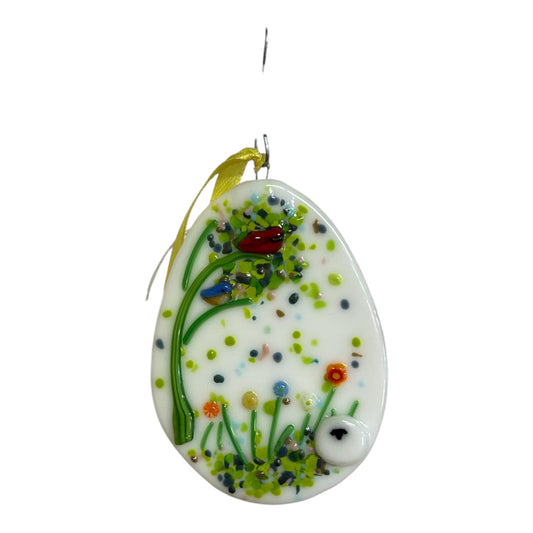 Fused Glass Easter Egg