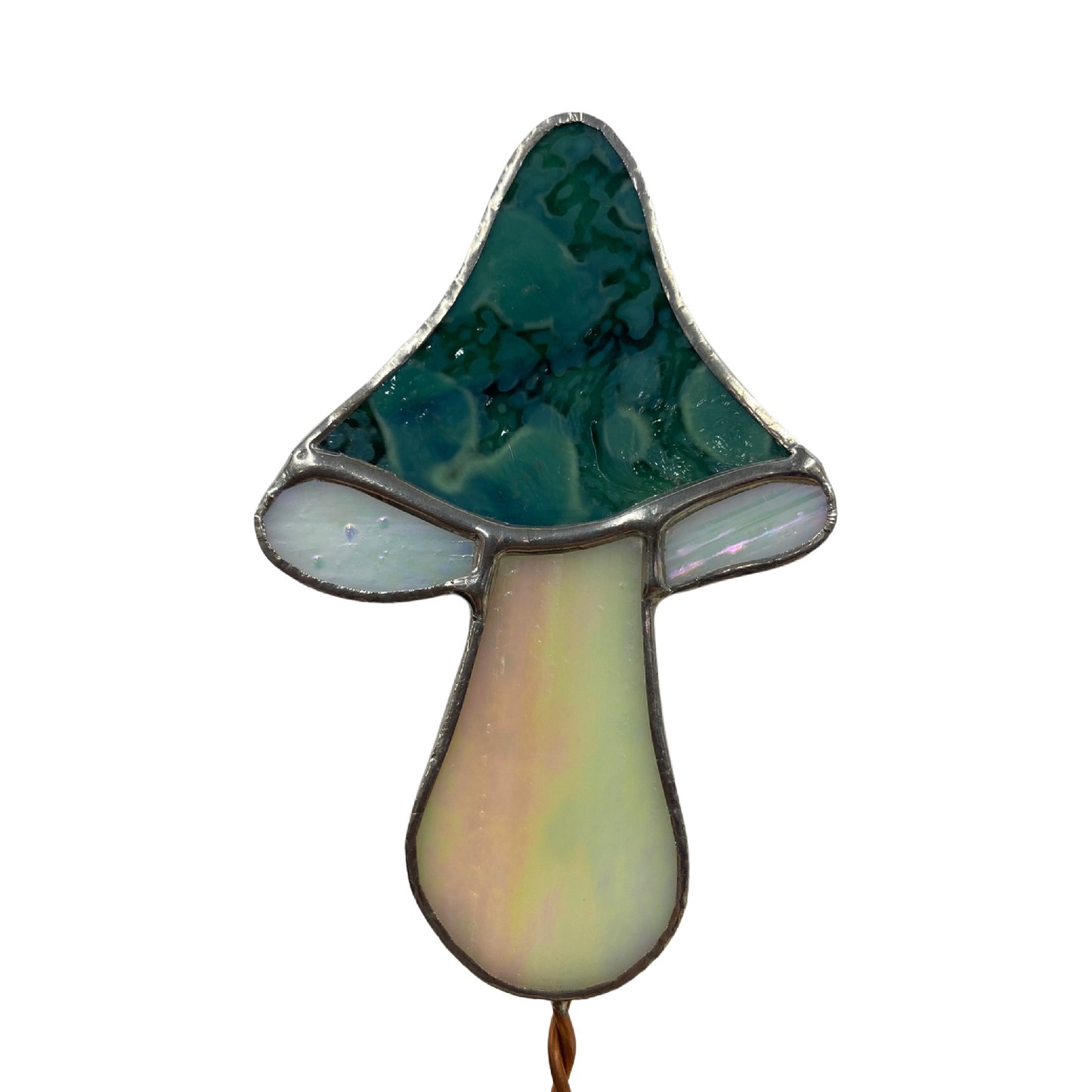 Adorable stained glass mushroom. Locally made and a great gift for all plant lovers!