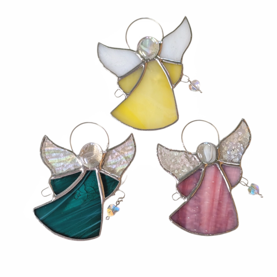 Stained Glass Angel Suncatcher